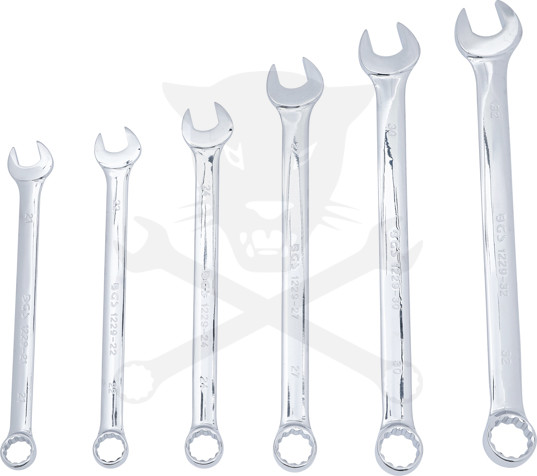 Csillag-villáskulcs készlet Extra Hosszú kivitel 6 db-os 21-32 mm - BGS