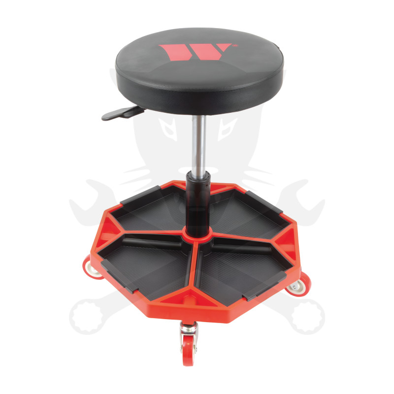 Szerelőszék kerek teleszkópos 4 kerék