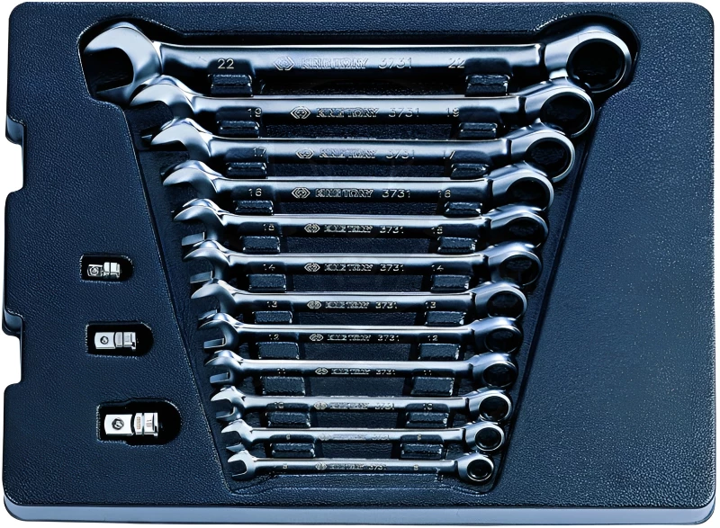 Csillag-villás racsnis készlet 15 db-os 8-22 mm-ig - King Tony