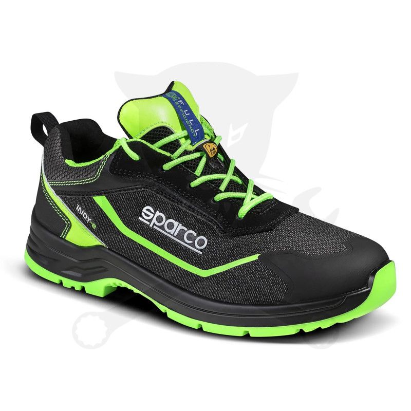 Munkavédelmi cipő SPARCO - Indy-E Forester S3S ESD fekete-fluo 37-es