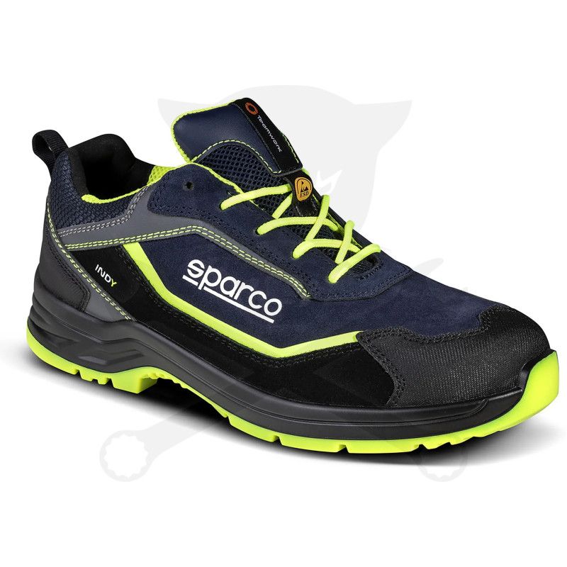 Munkavédelmi cipő SPARCO - Indy Baltimora S3S ESD kék-fluo 38-as
