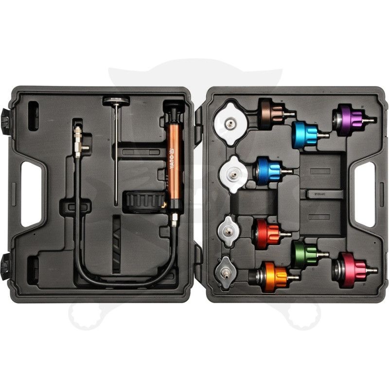 Hűtővíz-rendszer nyomásmérő készlet 14 db-os - Yato