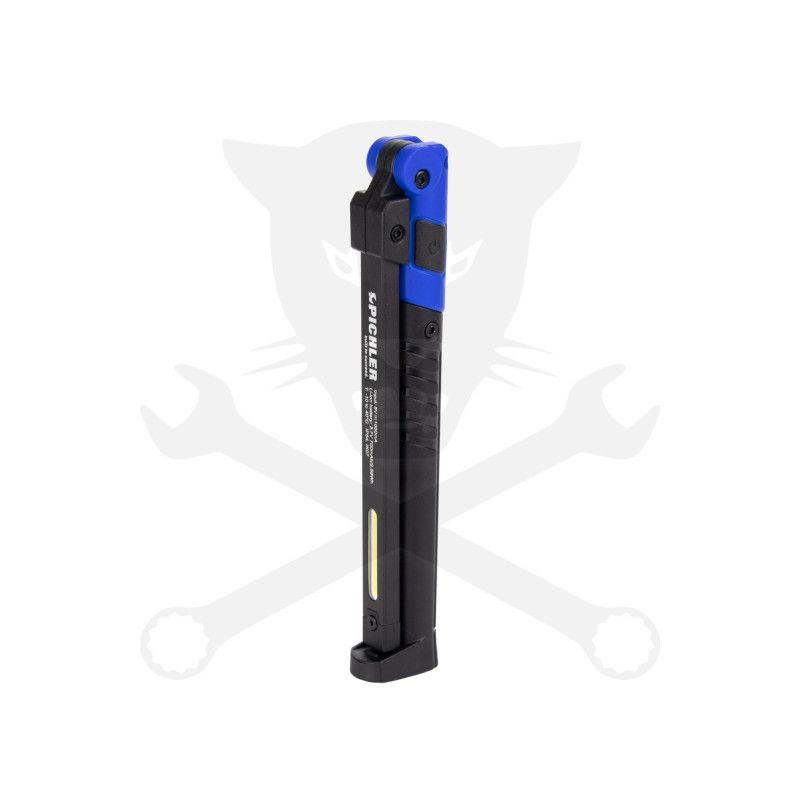 Szerelőlámpa LED COB ledes 7 mm vékony 3 funkciós akkus USB + mágnes