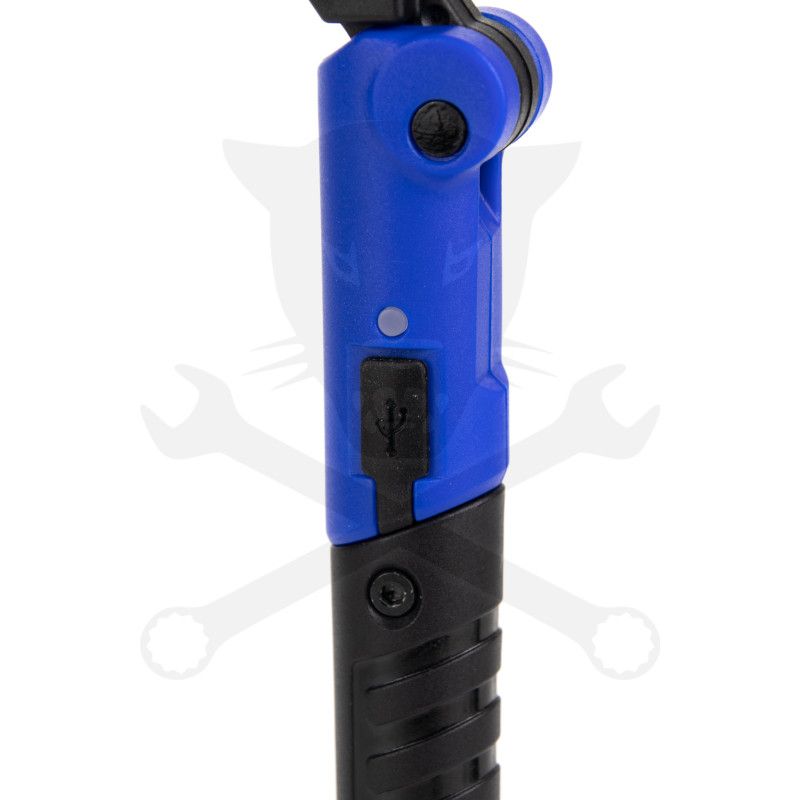 Szerelőlámpa LED COB ledes 7 mm vékony 3 funkciós akkus USB + mágnes