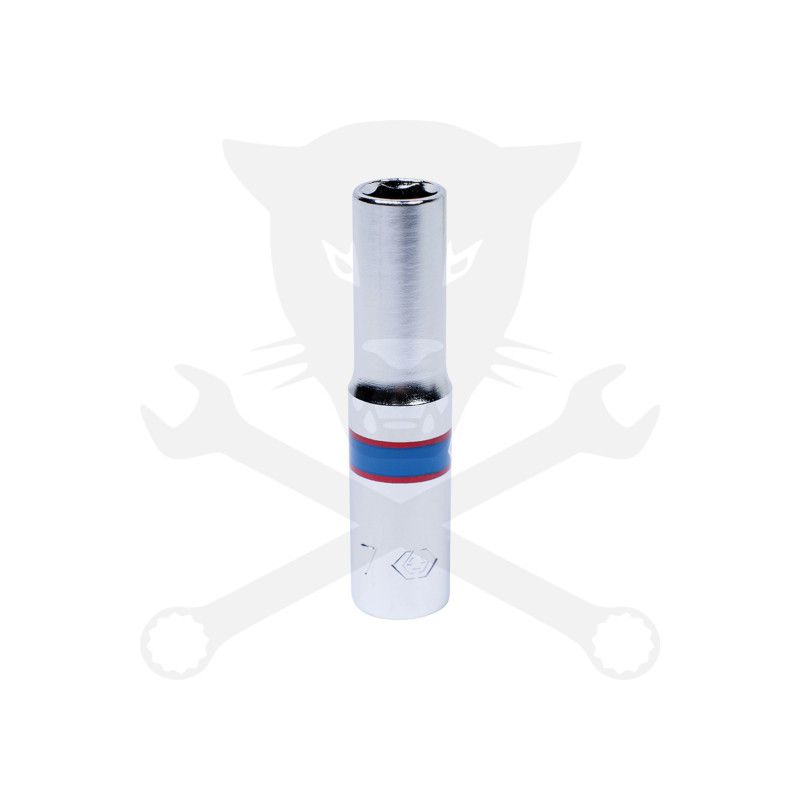 Dugókulcs - crowafej 1/4" 6 lap hosszú 7 mm KingTony