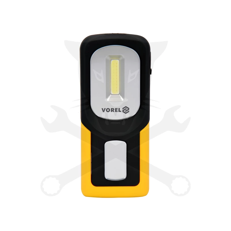 Szerelőlámpa (zseb) LED 3W COB mágneses, kampós - Vorel