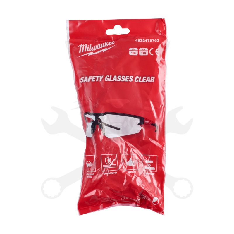 Védőszemüveg - Prémium átlátszó páramentes lencse EN166 - Milwaukee