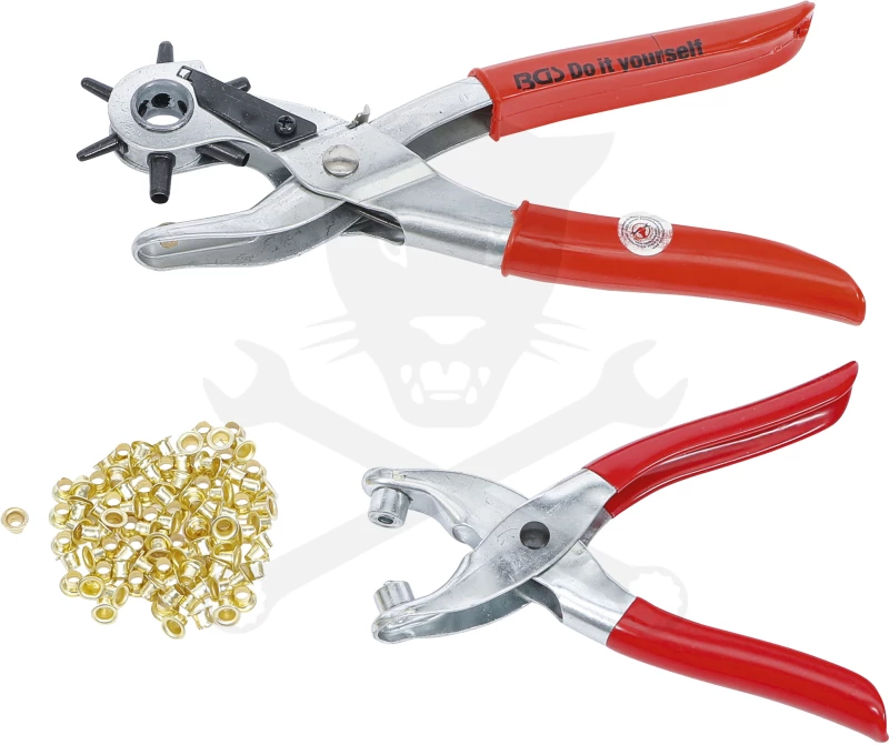 Lyukasztó fogó és szegecselő készlet 102 db-os - BGS