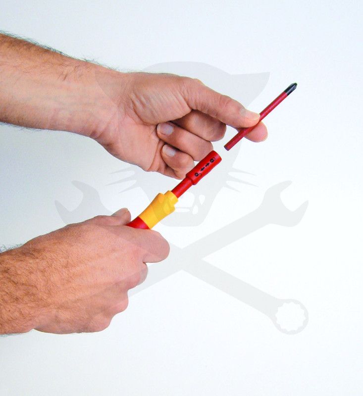 Szigetelt VDE 1000 V-os cserélhető SlimVario SL+PH+PZ készlet 9 részes