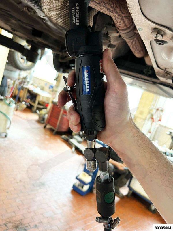 Levegő csatlakozó adapter-forgós, szabályzós 2x360-fok 1/4"KM Pichler