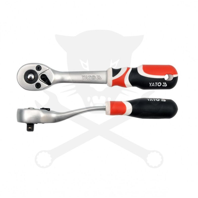 Crowa racsnis kulcs 1/4" 72 fogú, irányváltós - YATO