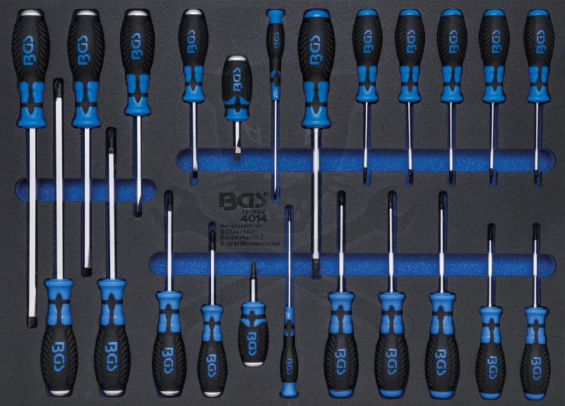 CSavarhúzó készlet 23 db-os szerszámos kocsiba habtálcás 3/3 - BGS