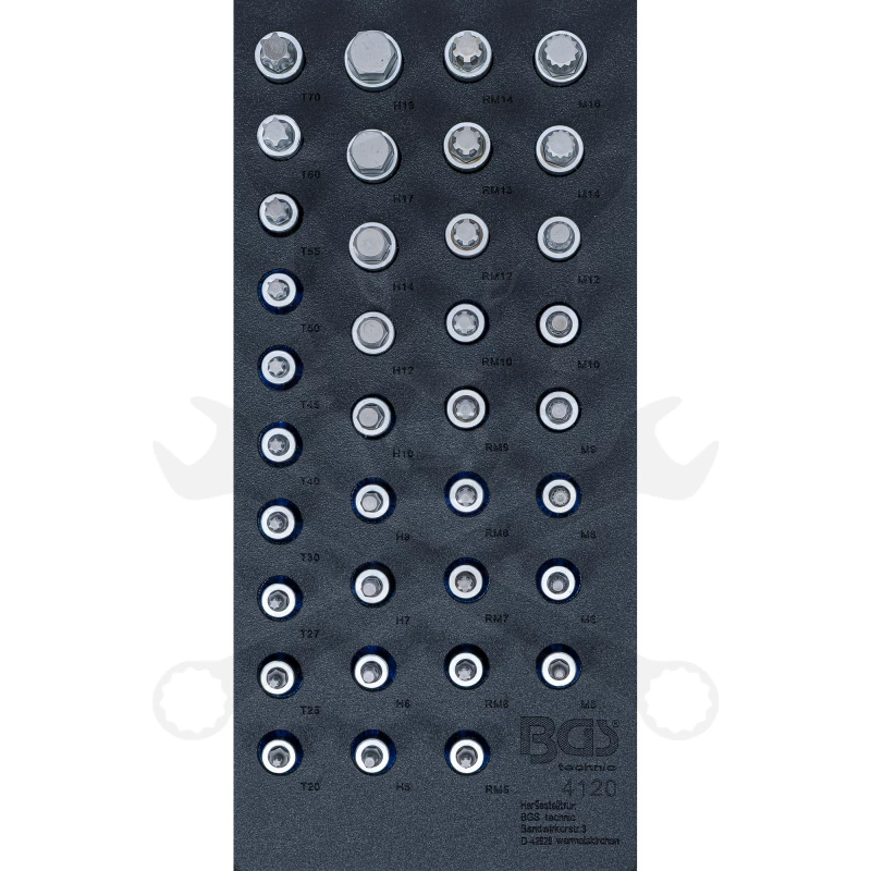 Tálcás BGS Bit torx készlet 36 db-os 1/3 - EVA tálcás