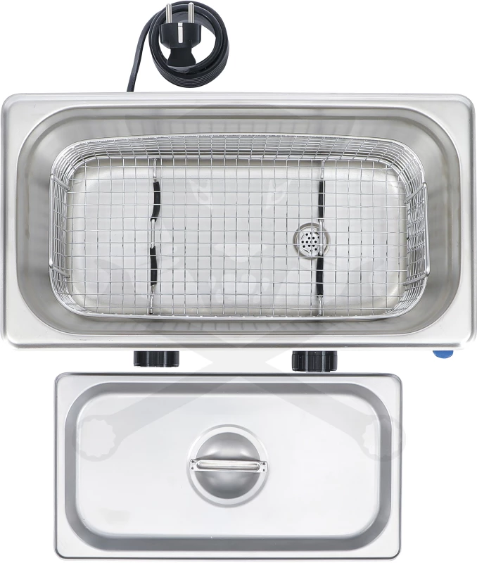 Ultrahangos tisztító berendezés 6,5 liter 180W + fűtés 300W