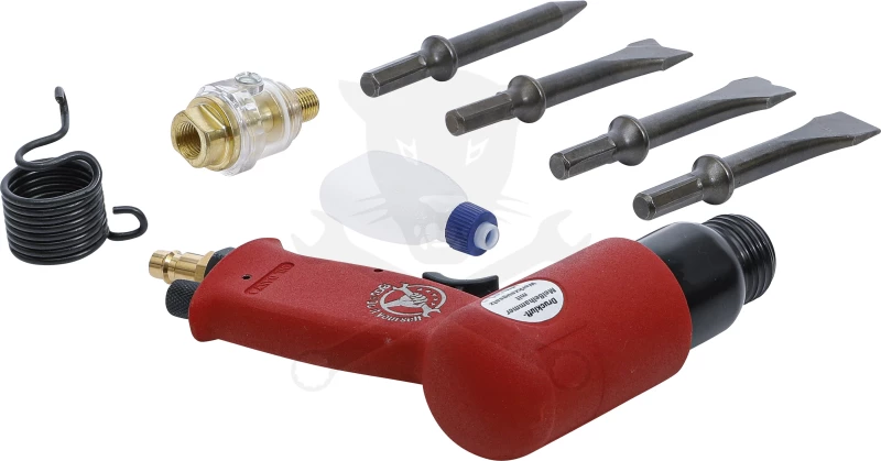 Levegős vésőgép készlet 8 db-os - hatlapú befogás - Kraftman