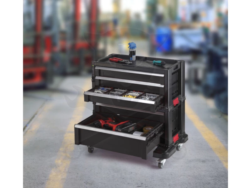 Szerszámos láda - tárolórendszer 3 fiókos - ToolChest - KETER