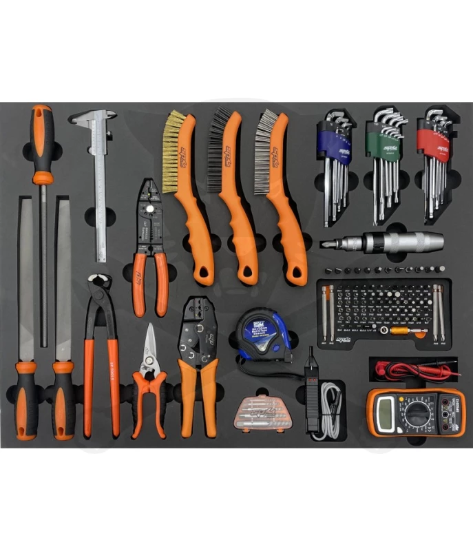 Szerszámkészlet, tálcás 120 db-os - USA SERIES - SP Tools