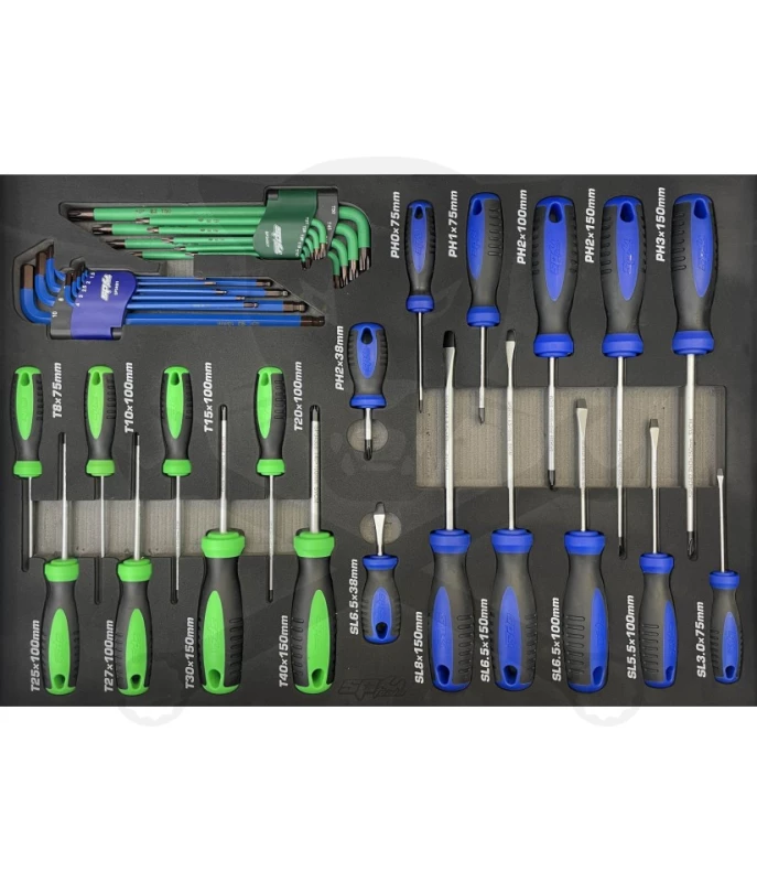 Szerszámkészlet, tálcás 38 db-os - SP Tools