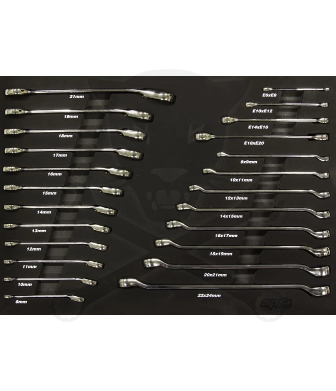 Szerszámkészlet, tálcás 24 db-os Csillag-Villás készlet - SP Tools