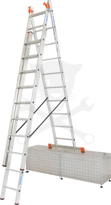 Létra ALU létrafokos sokcélú álló 3x10 fokos - Krause Monto TRIBILO