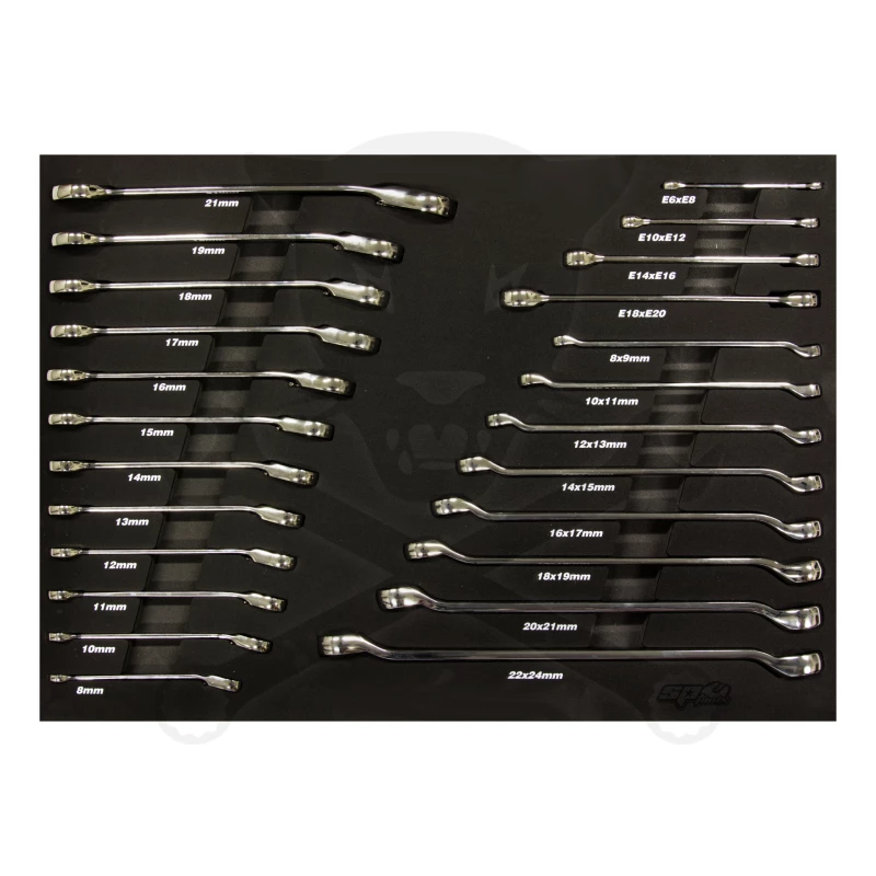 Szerszámos kocsi gyári-felszerelt 411 db-os 13 fiók TECH S. - SP Tools