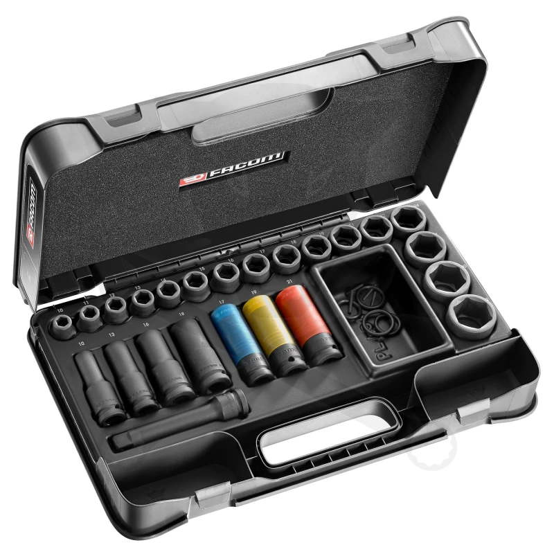 Légkulcsfej készlet 1/2" 27 db-os - Facom