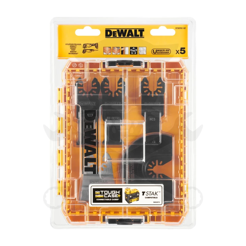 Multifunkciós oszcillálógéphez fűrészlap készlet fa/műanyag 5 db-os