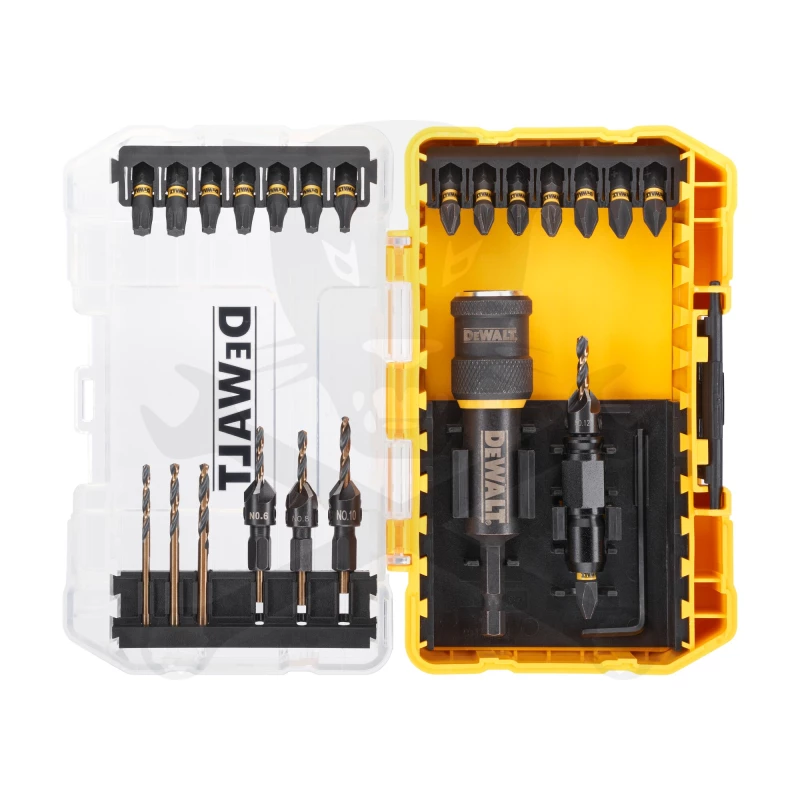 Bitkészlet fúrószárral + adapter készlet 23 db-os - DeWalt
