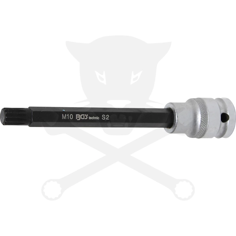 Rátűzőkulcs - crowa+bit 1/2" Ribe M10x140 mm hosszú - BGS