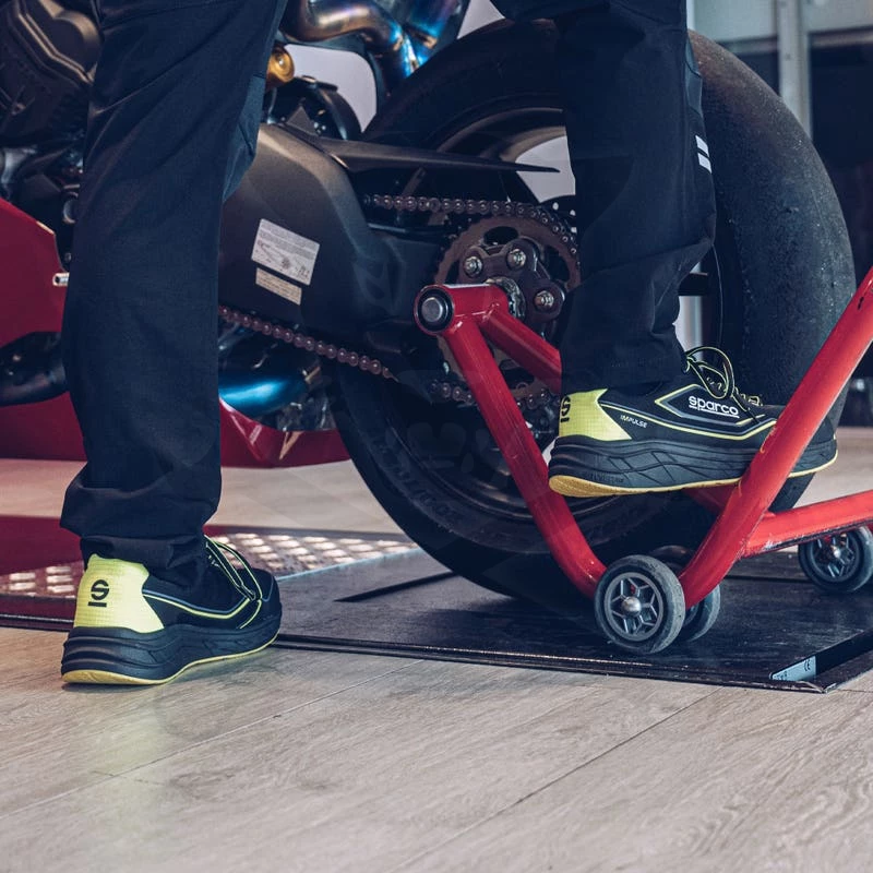 Munkavédelmi cipő SPARCO - Impulse Luton S1PS ESD Fekete-Fluo 48