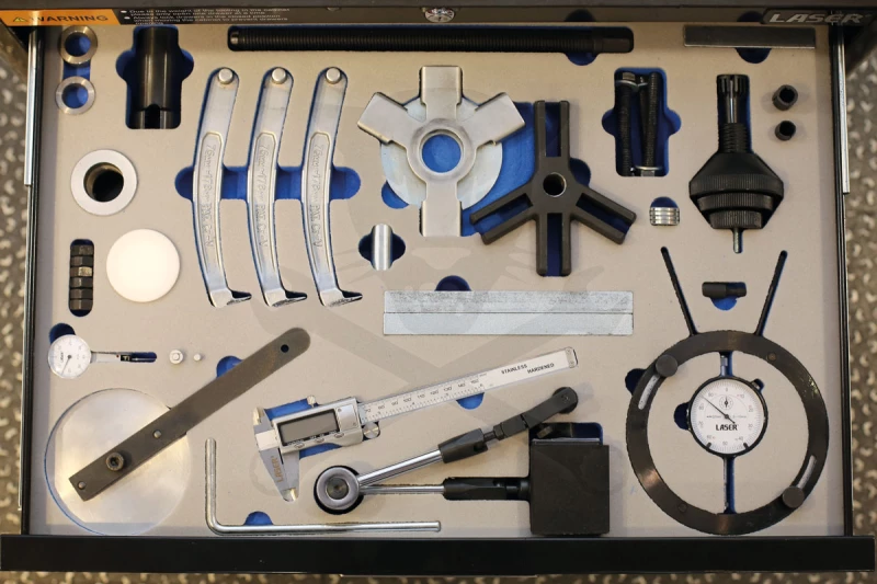 Kuplung szerelő - MASTER KIT - 4 fiókos szerszámos kocsiban - LASER