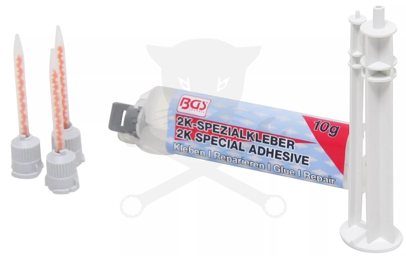 Kétkomponensű ragasztó - cianoakrilát/epoxy hibrid ragasztó 10g - BGS