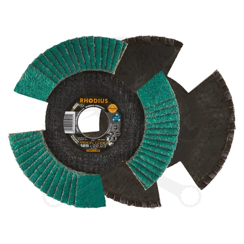 Lamellás csiszoló - D125 mm K60 Vision Cool (szegmentált) - Rhodius