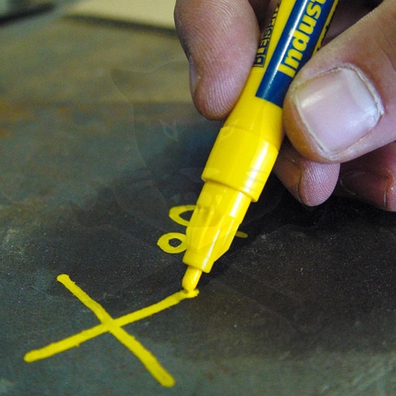 Jelölő filctoll festékes, hegyes sárga 1.0-2.0 mm - Bleispitz