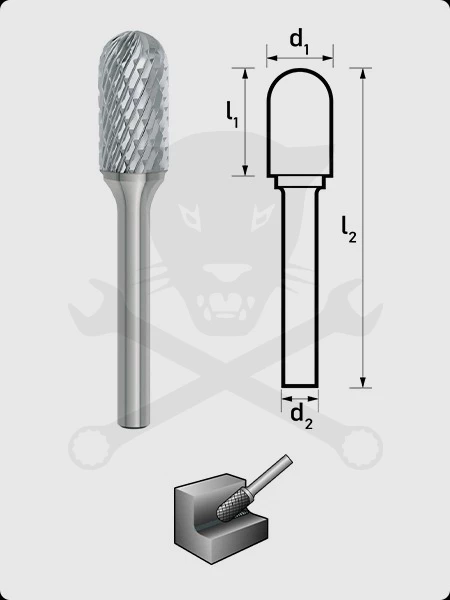 Turbómaró 8 x 20 mm hengeres forma, gömbvégű, WRC 0820/S6 MX