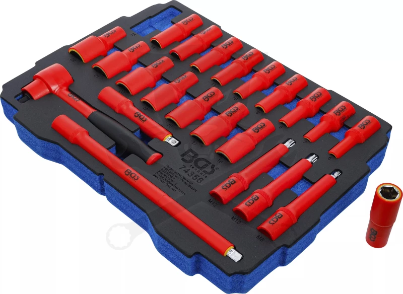 Szerszámkészlet 23 db-os szigetelt, habtálcás BOXSYS1-2 - BGS