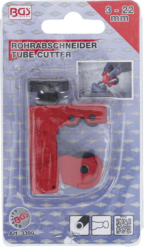 Csővágó 3-22 mm - BGS