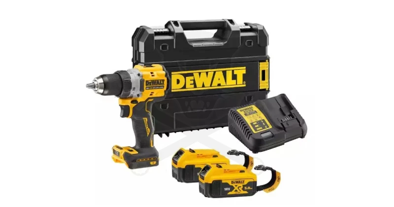 Fúró-csavarozó, akkus 18V 2db 5.0Ah Li-ion - kefem. - DeWalt