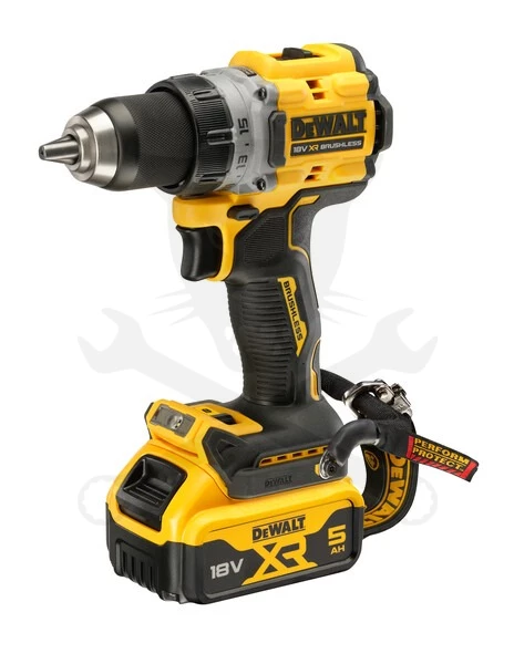 Fúró-csavarozó, akkus 18V 2db 5.0Ah Li-ion - kefem. - DeWalt