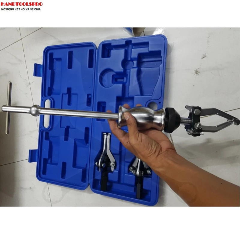 Csapágylehúzó készlet 3 körmös csúszókalapácsos külső-belső 5 db-os