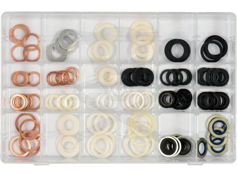 Olajleeresztő csavar-hoz alátét 120 db-os készlet 12x18 - 20x27 mm