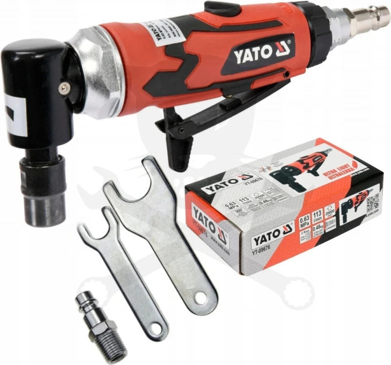 Levegős egyenes csiszológép - turbómaró 1/4" - 90°-os fejjel - Yato