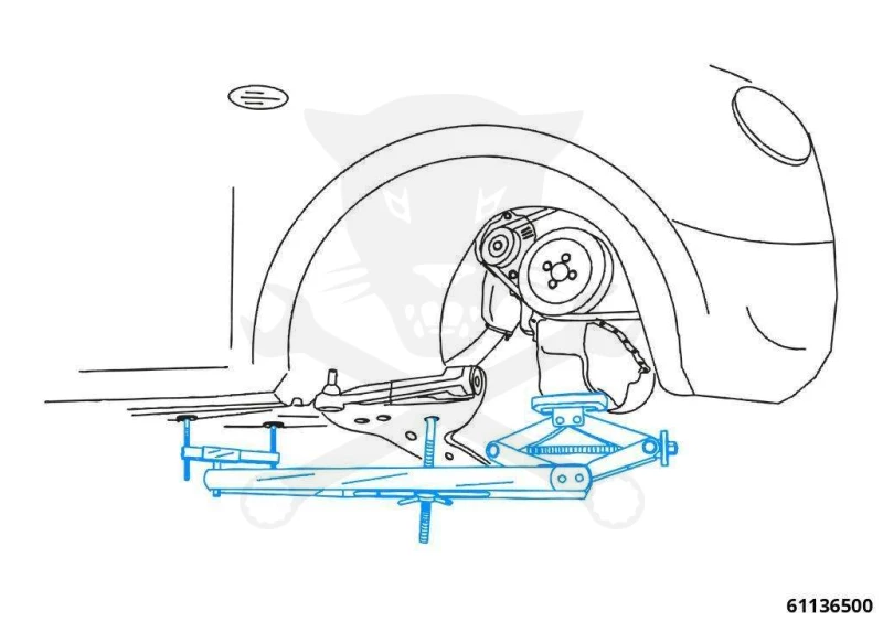 Motor és váltó - alsó támasztó univerzális konzol - Pichler