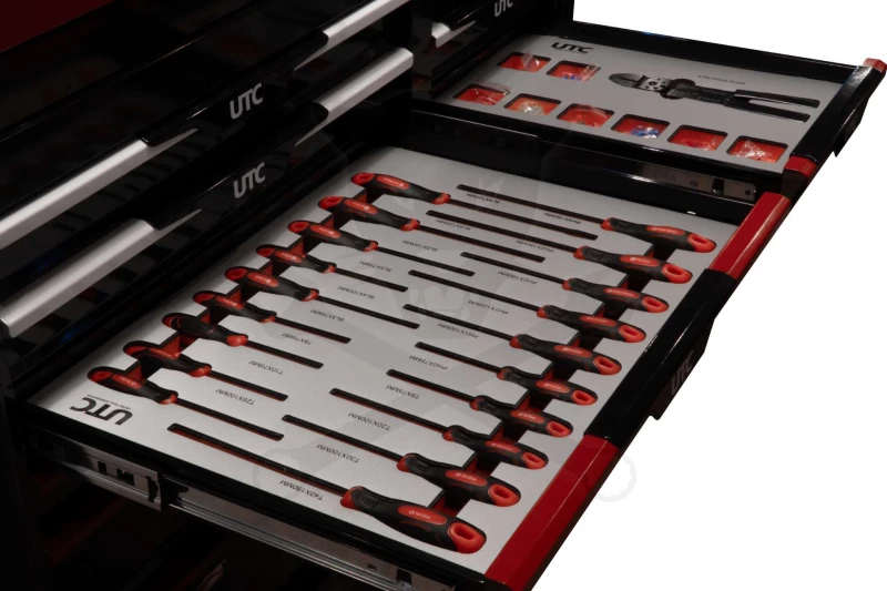 Szerszámos kocsi gyári-felszerelt 267 db-os 13 fiókos szekrény - UTC