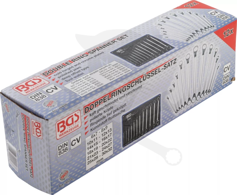 Csillag-csillagkulcs készlet hajlított 12 db-os 6-32 mm - BGS