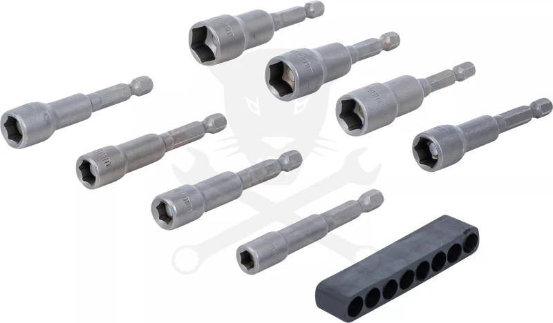 Csavarbehajtó hatlap csavarra, bit befogással készlet6-13 mm / 65mm