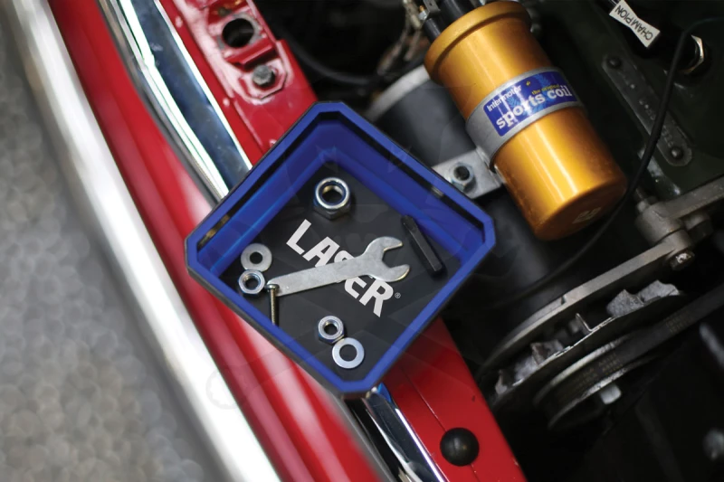 Mágneses tálca kicsi "harmónika" 115 x 115 x 50/19 mm SZILIKON -Laser