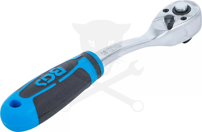 Crowa racsnis kulcs 3/8" 72 fogú hajlított BGS