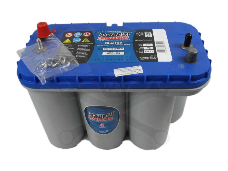 Akku OPTIMA BLUE TOP 12V 75Ah 975A Bal poz.+Csav. 325x165x218 mm