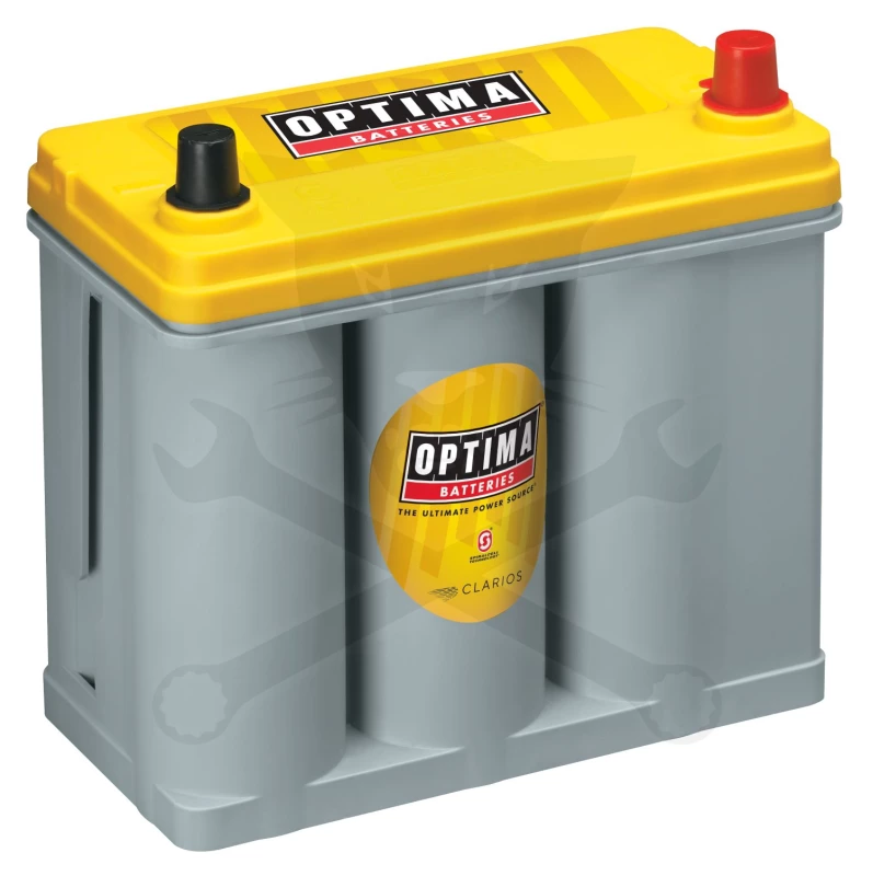 Akku OPTIMA YELLOW TOP 12V 38Ah 460A Jobb+ ázsiai 237x129x201 mm